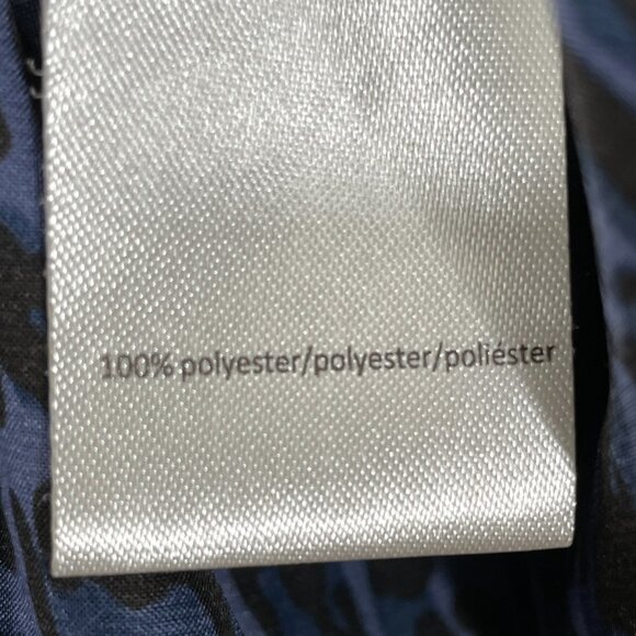 Gigi Parker Size L‎ Navy  Leopard Eclipse Tiered Long Sleeve Pullover Dress - Picture 7 of 7